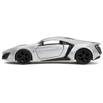 Jada Toys Jada Lykan Hypersport Metallic & Pink Slips Series 1-32 Scale Diecast Model Car Silver & Purple