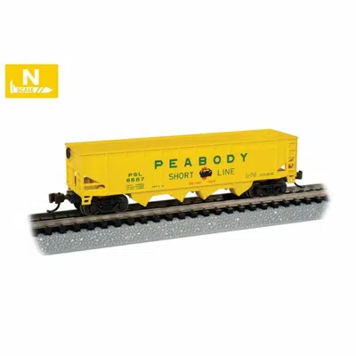 Bachmann 40 Ft. N Scale 4-bay Hopper Peabody Short Line No.6687 Model Train
