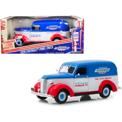 Greenlight 1939 Chevrolet Panel Truck Yenko Sales & Service Running On Empty Series 3 1 By 24 Diecast Model Car
