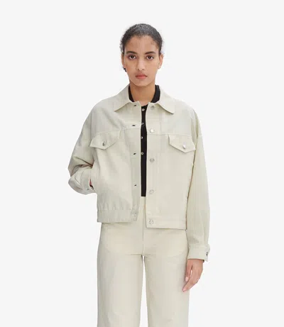 Apc A.p.c. Women's Sainters Denim Jacket In Aac - Off-white