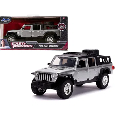 Jada Toys Jada 2020 Jeep Gladiator Pickup Truck Silver With Black Top Fast & Furious Movie 1-32 Diecast Model