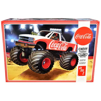 Amt Skill 2 Model Chevrolet Silverado Monster Truck Coca-cola Kit For 1 By 25 Scale Model
