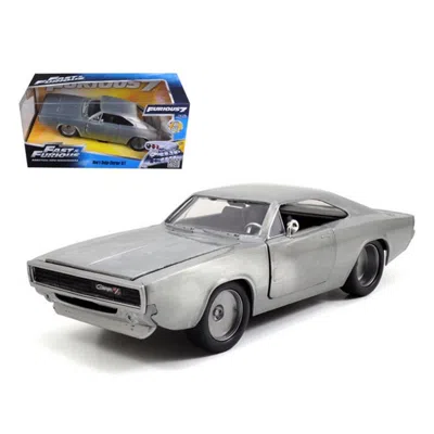 Jada Toys Jada Doms 1970 Dodge Charger R & T Bare Metal Fast & Furious 7 Movie 1-24 Diecast Model Car