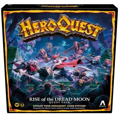 Hasbro Avalon Hill Heroquest Rise Of The Dread Moon Board Game