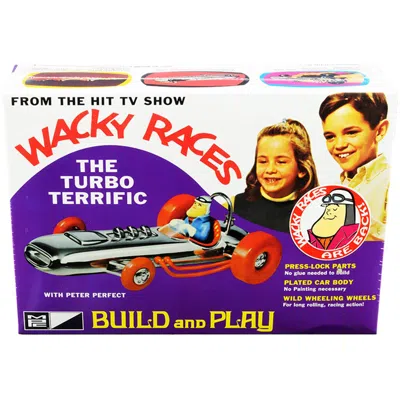 Mpc 1-25 Scale Skill 2the Turbo Terrific With Peter Perfect Figurine Wacky Races Tv Series Snap Model Ki