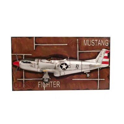 Old Modern Handicrafts 1943 Mustang P-51 Fighter 3d Model Painting Frame
