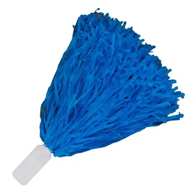 Blinkee Non Light Up Short Handle Cheer Pom Poms Blue