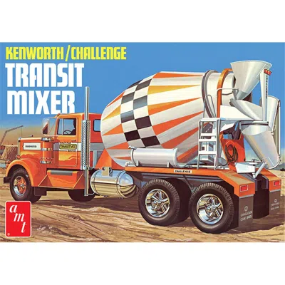 Amt Kenworth Cement Mixer Plastic Model Kit