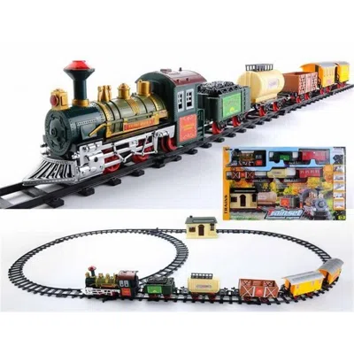 Northlight Battery Operated Lighted & Animated Continental Express Train Set With Sound- 18 Piece