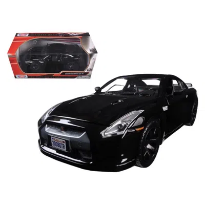Motormax 2008 Nissan Gt-r R-35 Glossy Black 1-24 Diecast Model Car
