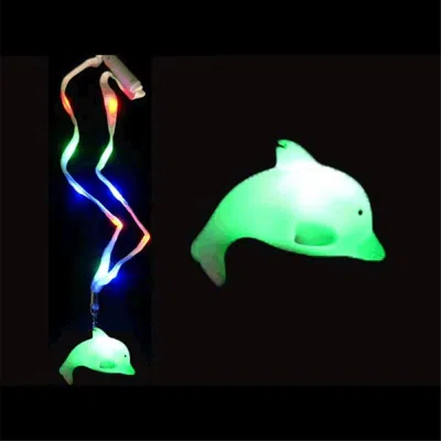 Blinkee Led Dolphin Charm Necklace With Lightup Lanyard