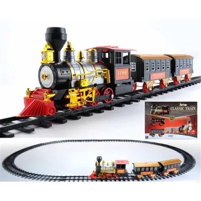 Northlight Battery Operated Lighted & Animated Classics Train Set With Sound- 17 Piece