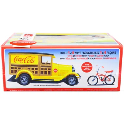 Amt Skill 3 Model Kit 1929 Ford Woody & Pickup 4-in-1 Kit Coca-cola 1-25 Scale Model Car