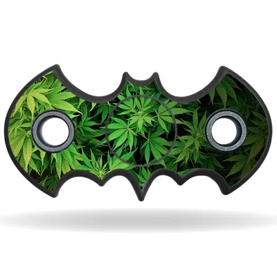 Mightyskins Vinyl Decal Skin For Bat Shaped Fidget Spinner - Weed