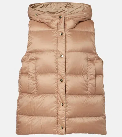 Max Mara The Cube Reversible Vest In Beige