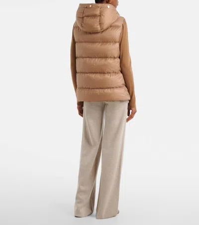Max Mara The Cube Reversible Vest In Beige