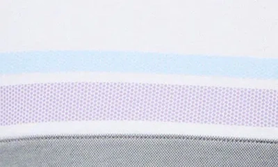 Travismathew First Timer Stripe Colorblock Polo In White