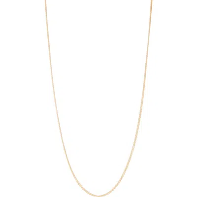 Fuzion Creations Curb Chain Necklace In Yellow