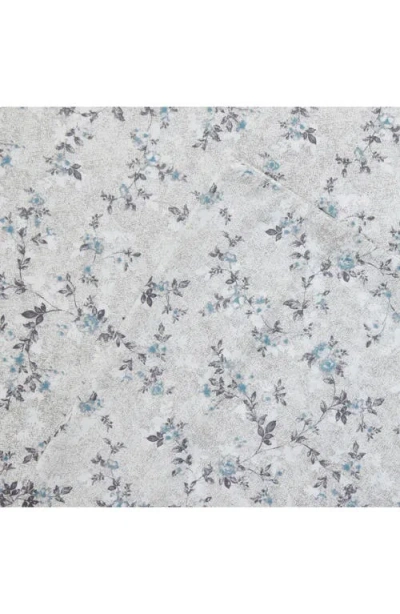 Modern Threads Rose Print Microfiber Sheet Set In Blue