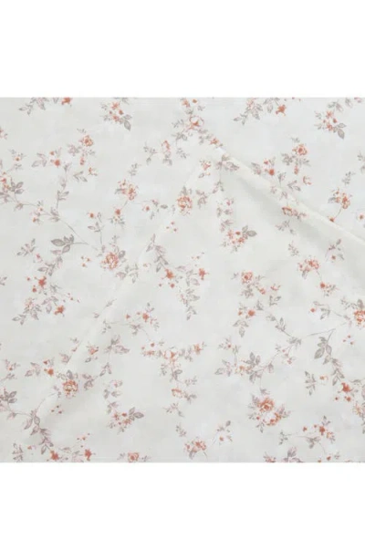 Modern Threads Rose Print Microfiber Sheet Set In Clay