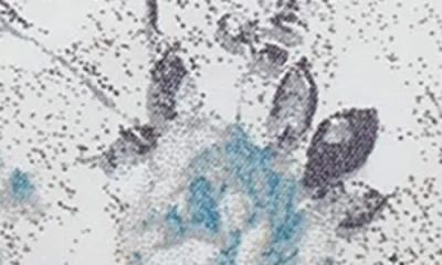 Modern Threads Rose Print Microfiber Sheet Set In Blue