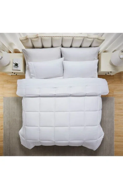 Modern Threads Reversible Microfiber Comforter In White Stripe