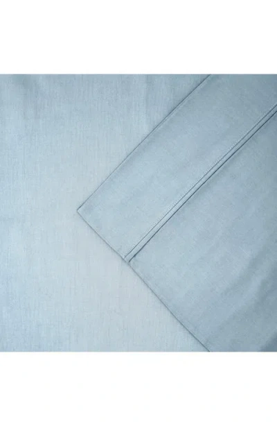 Modern Threads Solid 400 Thread Count Egyptian Cotton Sheet Set In Light Blue