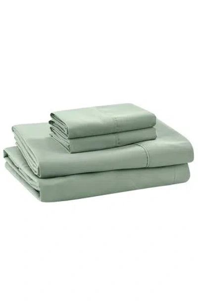 Modern Threads Solid Easy Care Microfiber Sheet Set In Seafoam