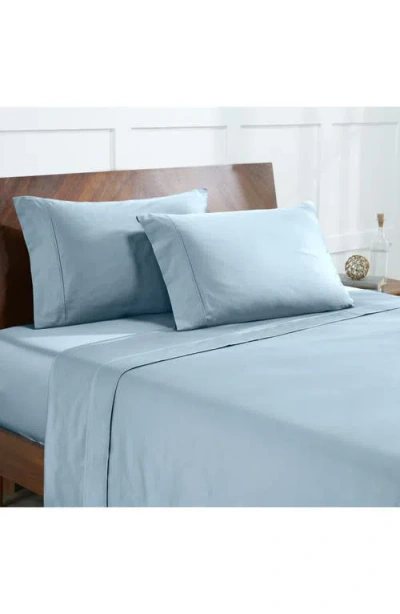 Modern Threads Solid 400 Thread Count Egyptian Cotton Sheet Set In Light Blue