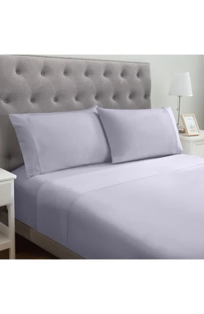 Modern Threads Solid Easy Care Microfiber Sheet Set In Lilac Marble