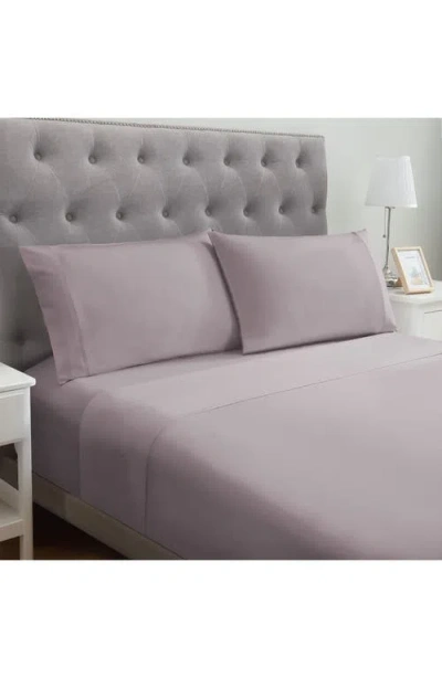 Modern Threads Solid Easy Care Microfiber Sheet Set In Dusty Mauve