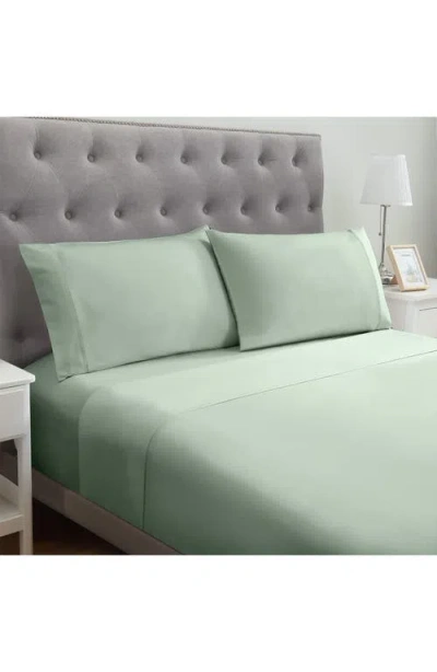 Modern Threads Solid Easy Care Microfiber Sheet Set In Seafoam