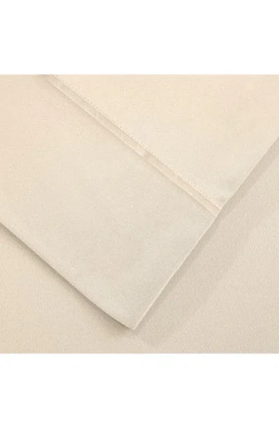 Modern Threads Solid Easy Care Microfiber Sheet Set In Egg Shell