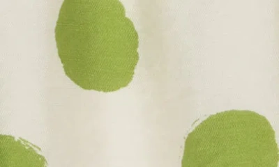 Patrizia Luca Abstract Dot Bubble Top In Lime