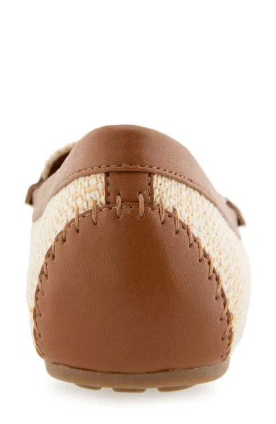 Aerosoles Women's Over-drive Round Toe Loafer Flats In Natural Raffia
