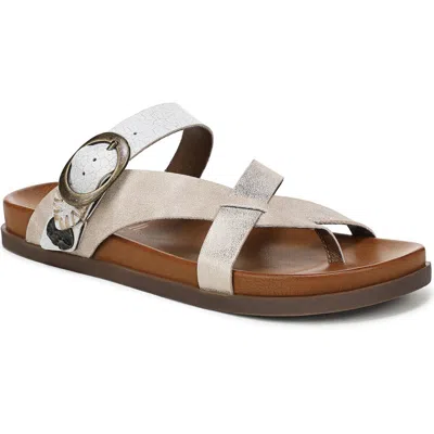 Blowfish Malibu Women's Lilac Thong Slide Platform Sandals In Cloud Faux Leather