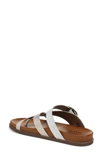 Blowfish Malibu Women's Lilac Thong Slide Platform Sandals In Cloud Faux Leather