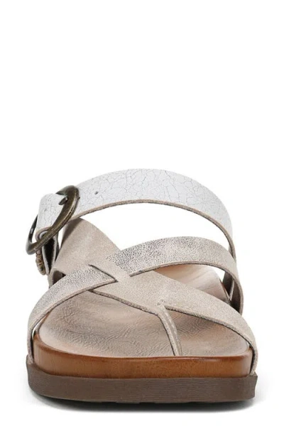 Blowfish Malibu Women's Lilac Thong Slide Platform Sandals In Cloud Faux Leather