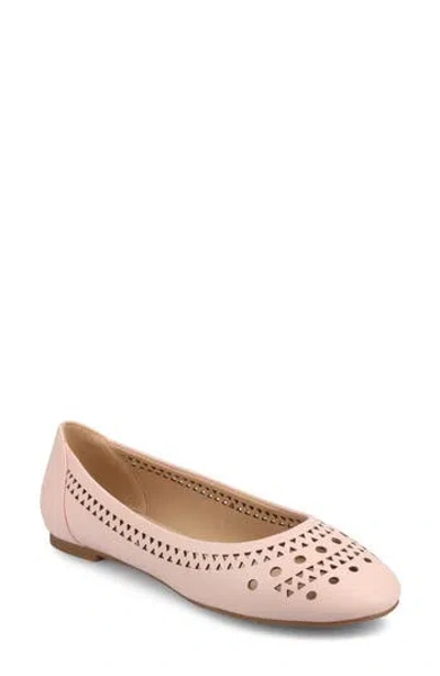 Journee Collection Kamrah Womens Round Closed Toe Ballet Flats In Pink