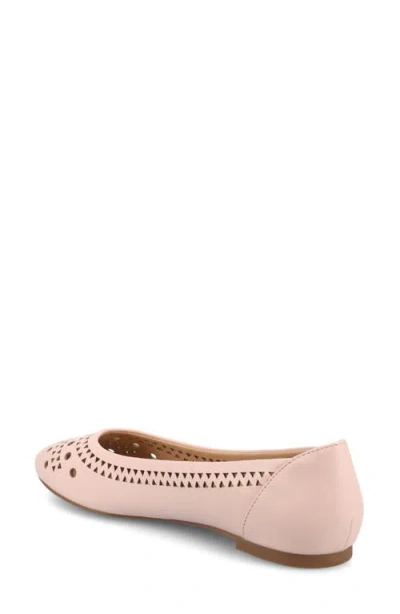 Journee Collection Kamrah Womens Round Closed Toe Ballet Flats In Pink