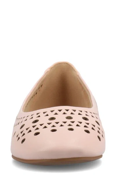 Journee Collection Kamrah Womens Round Closed Toe Ballet Flats In Pink