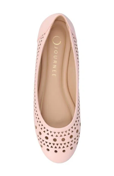Journee Collection Kamrah Womens Round Closed Toe Ballet Flats In Pink