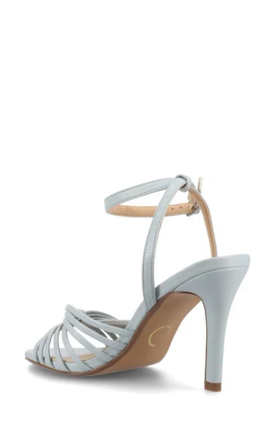 Journee Collection Womens Vanita Heeled Sandals In Blue