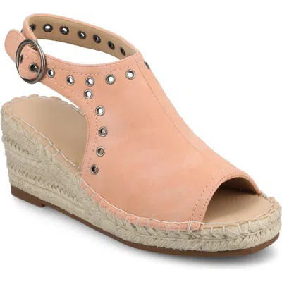 Journee Collection Womens Crisie Wedge Sandals In Pink