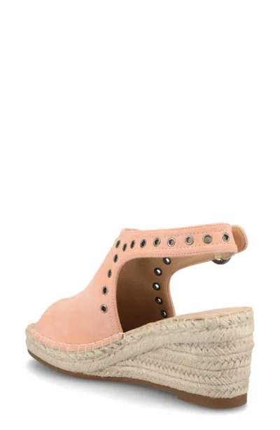 Journee Collection Womens Crisie Wedge Sandals In Pink