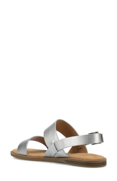 Journee Collection Womens Lavine Slingback Strap Flat Sandals In Multi