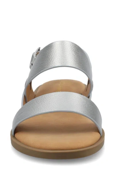 Journee Collection Womens Lavine Slingback Strap Flat Sandals In Multi