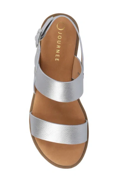 Journee Collection Womens Lavine Slingback Strap Flat Sandals In Multi