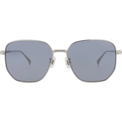 Dunhill Square-frame Titanium Sunglasses In Gray