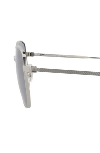 Dunhill Square-frame Titanium Sunglasses In Gray
